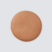 Round leather cushion