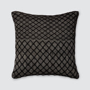 Black and Cream Throw Pillow made of Baby Alpaca