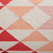 Colorful Pattern of Blush and Pink on Wool Accent Pillow