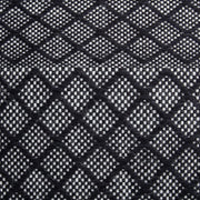 Details of Handwoven Baby Alpaca Pillow in Black and Cream 