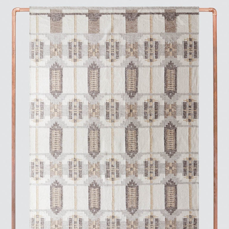 Adah Flatweave Rug, ecru