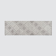 Modern Grey Runner in Diamond Pattern
