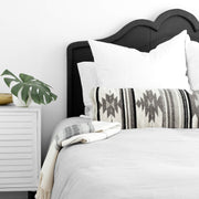 Long Black and White Bed Pillow