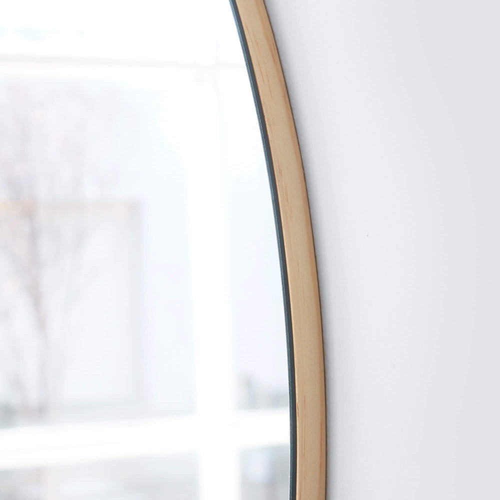 Close up of mirror edge