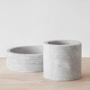 Puebla Marble Planter - Tall