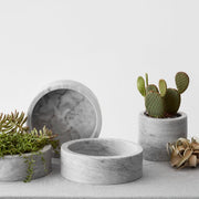 Puebla Marble Planter - Tall