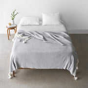 Moroccan Bed Blanket with Tassels