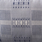 Minimal Woven Lumbar Pillow in Blue Grey