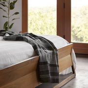 Alpaca Throw Blanket Draped Over Footboard