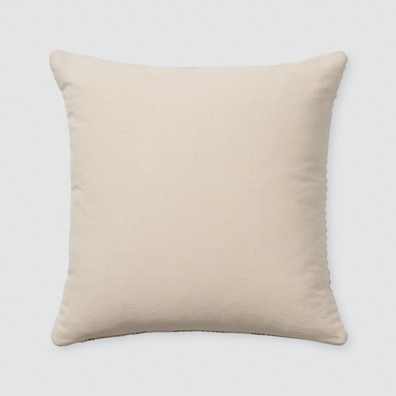 Cotton backing of pillow, tan