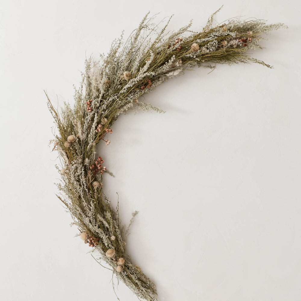 Dried Wildflower and Greenery Garland - 3 ft
