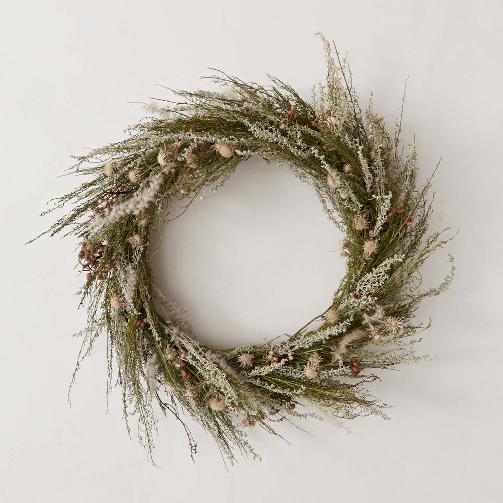 Dried Wildflower and Greenery Wreath