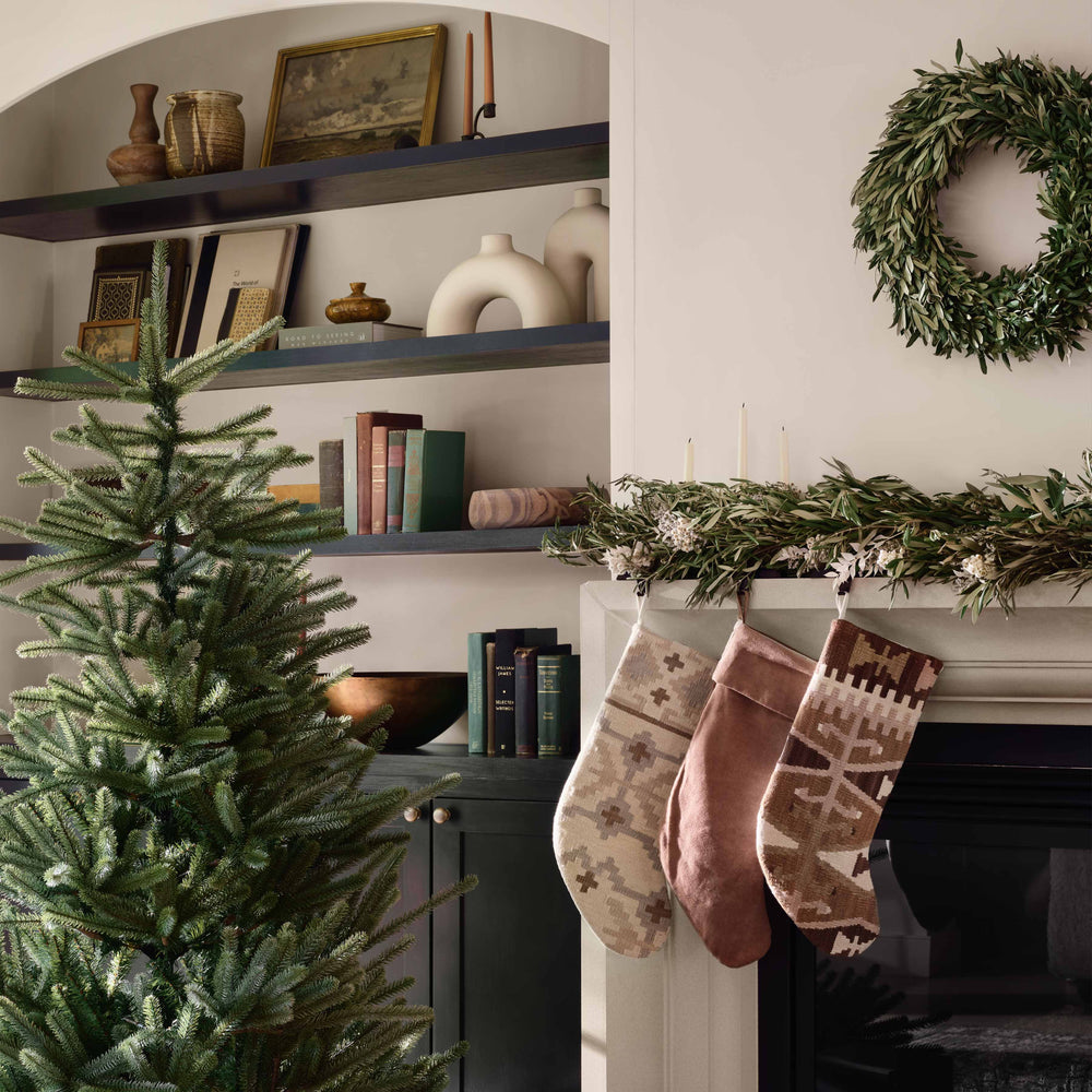 Fresh Olive and Dried Floral Garland - 6 ft