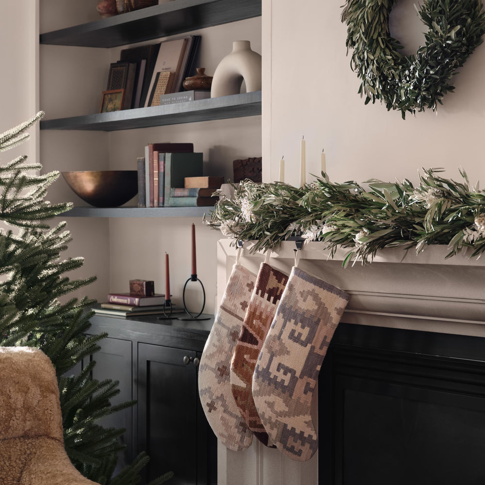 Fresh Olive and Dried Floral Garland - 6 ft