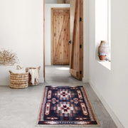 Kilim Rug in Modern Farmhouse with Woven Baskets