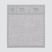 Swatch card of linen fabric in light grey color,light-grey