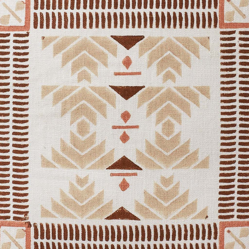 detail of block print, Ecru
