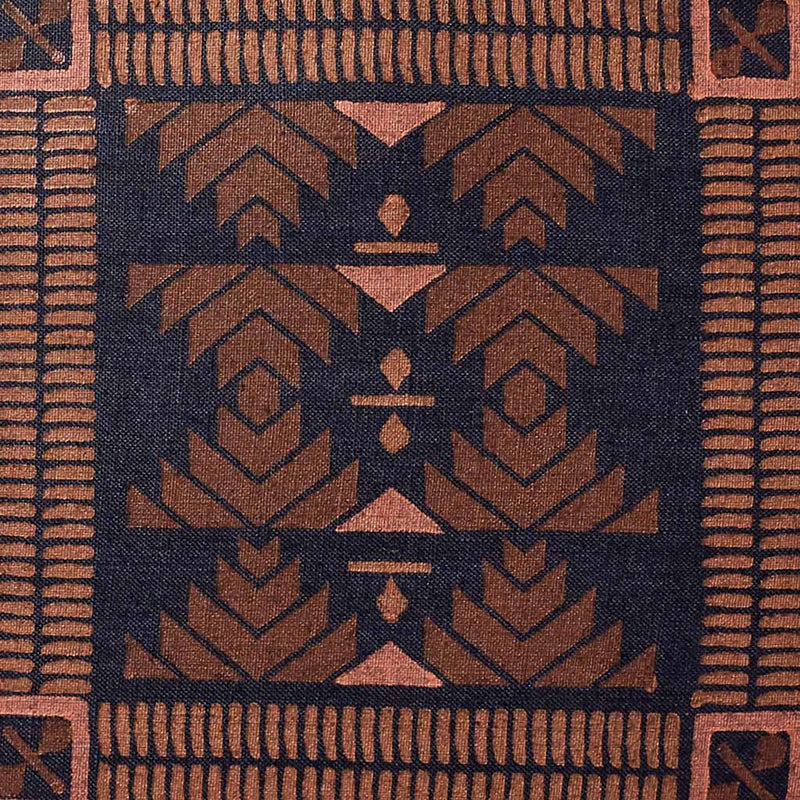 detail of block print, Navy