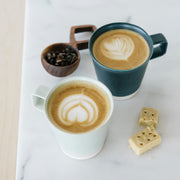 Oversized Ceramic Coffee Mugs and Wooden Coffee Scoop from The Citizenry