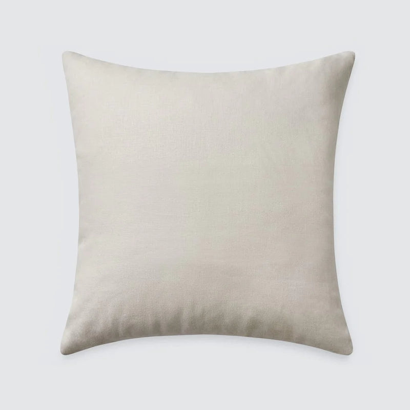 linen back of pillow, Ecru
