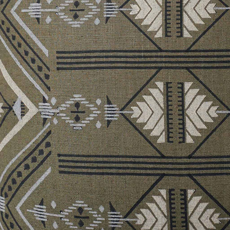 detail of block print, Olive
