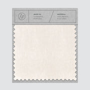 Swatch card of linen fabric in sand stripe color,sand-stripe
