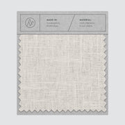 Swatch card of linen fabric in solid sand color,solid-sand