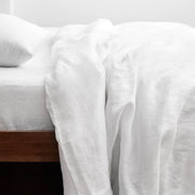 White Linen Duvet Cover at The Citizenry, white