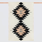 Modern Geometric Rug in Blush