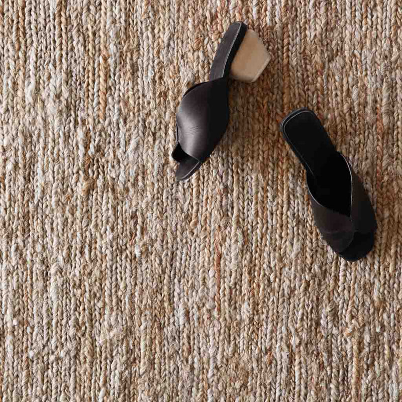 Detailed closeup of natural jute, dark