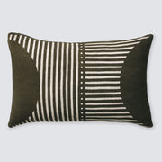 NY - Demi Mud Cloth Lumbar Pillow - Olive