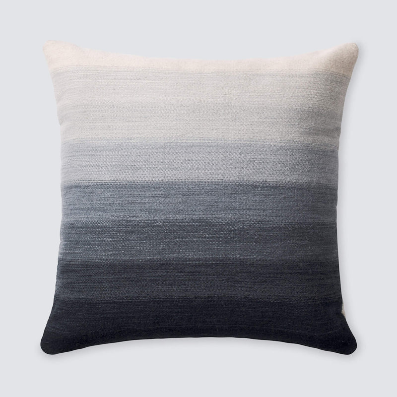 Boho Ombre Indigo Throw Pillow, indigo